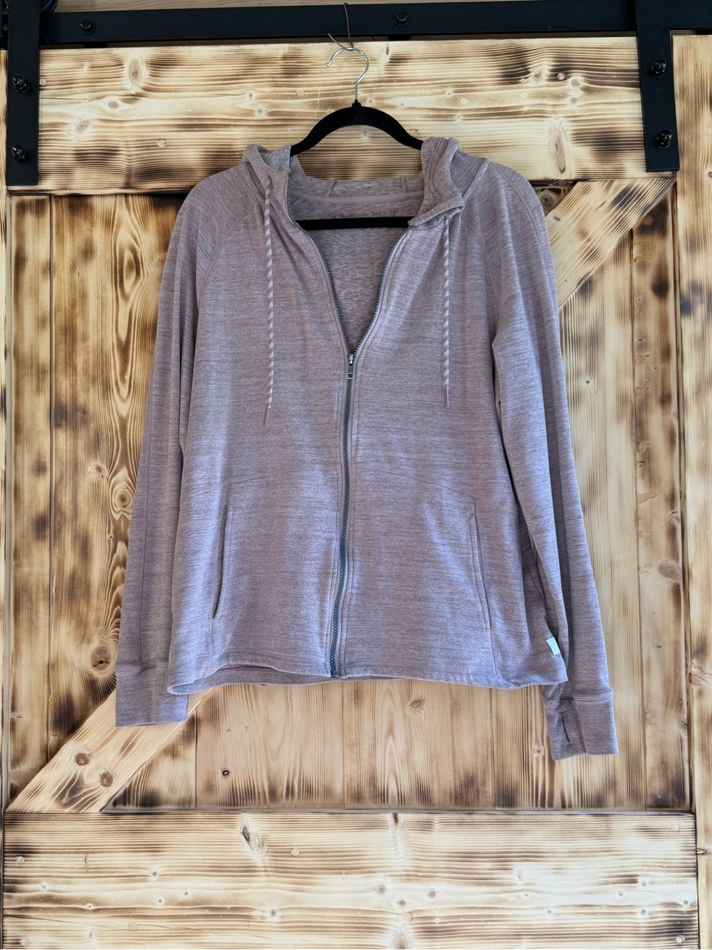 Avalanche Light Mauve Full-Zip Hoodie